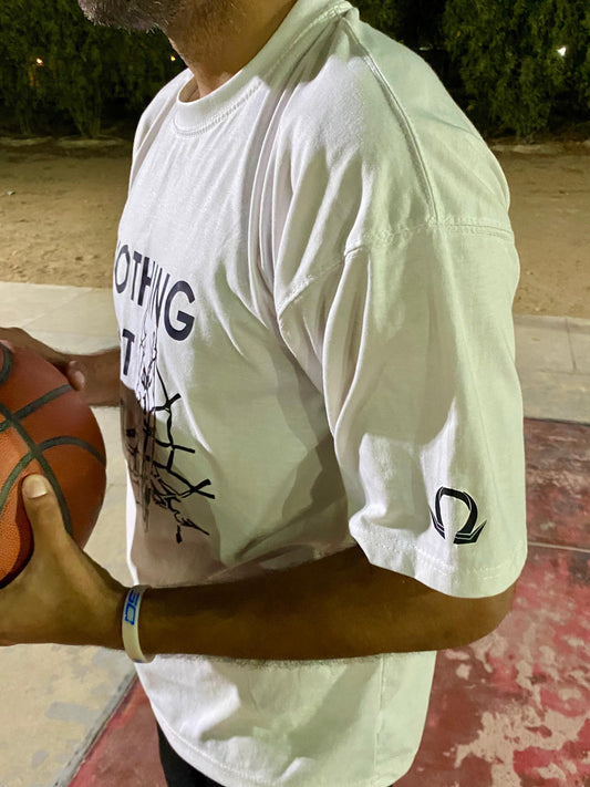 NOTHING BUT NET TEE WHITE